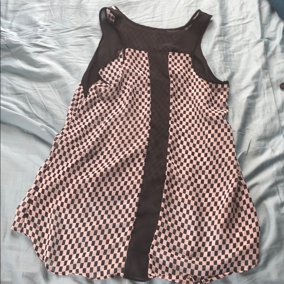 Soprano sheer women’s checkered blouse - Picture 3 of 3